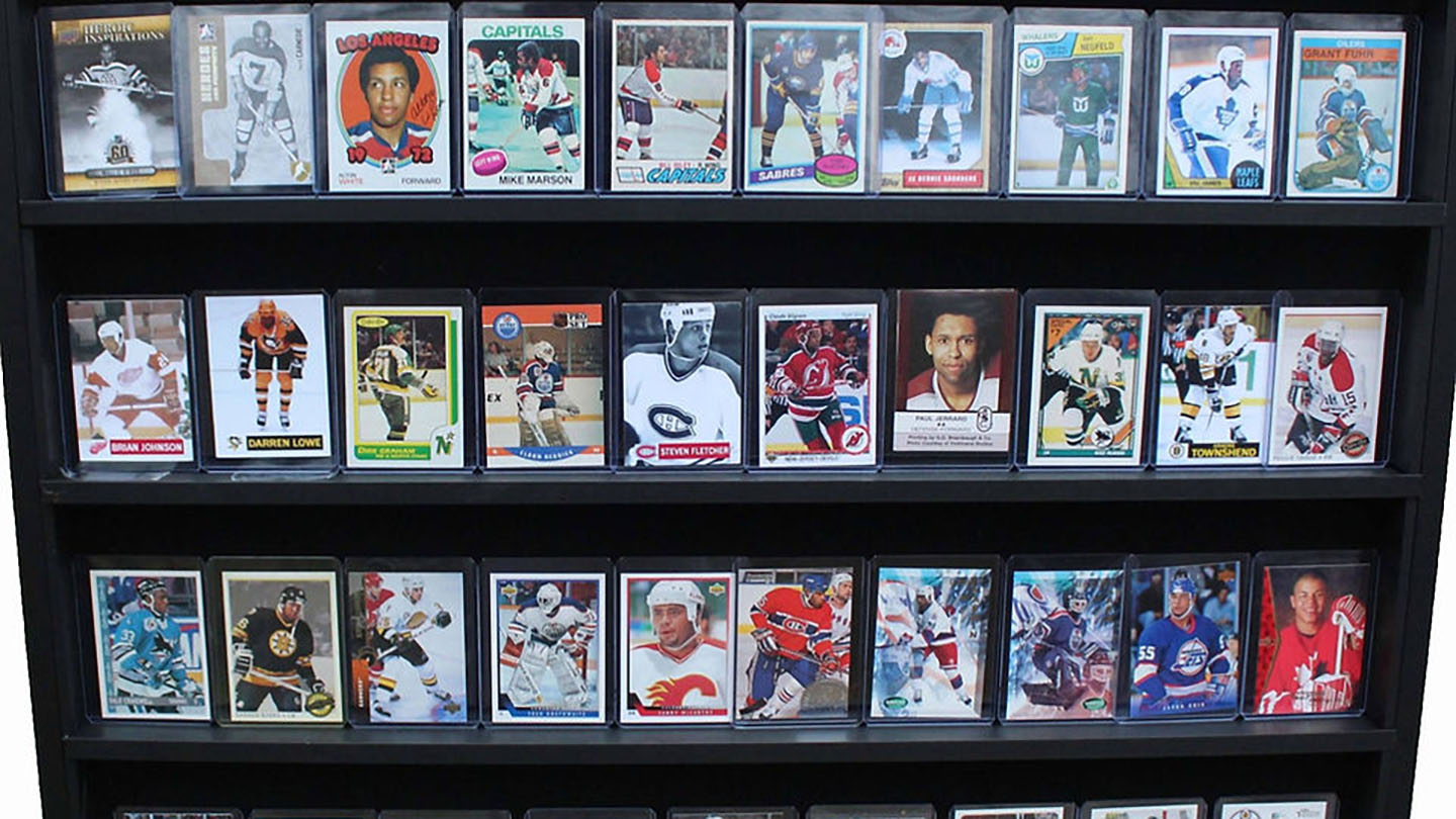 During the pandemic, OISE alum Dr. Dean Barnes created a hockey card collection, featuring about 100 Black hockey players. 