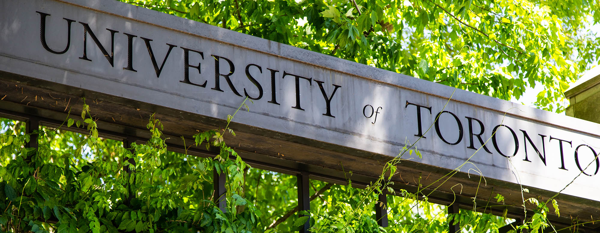 University of Toronto sign at St. George Campus.