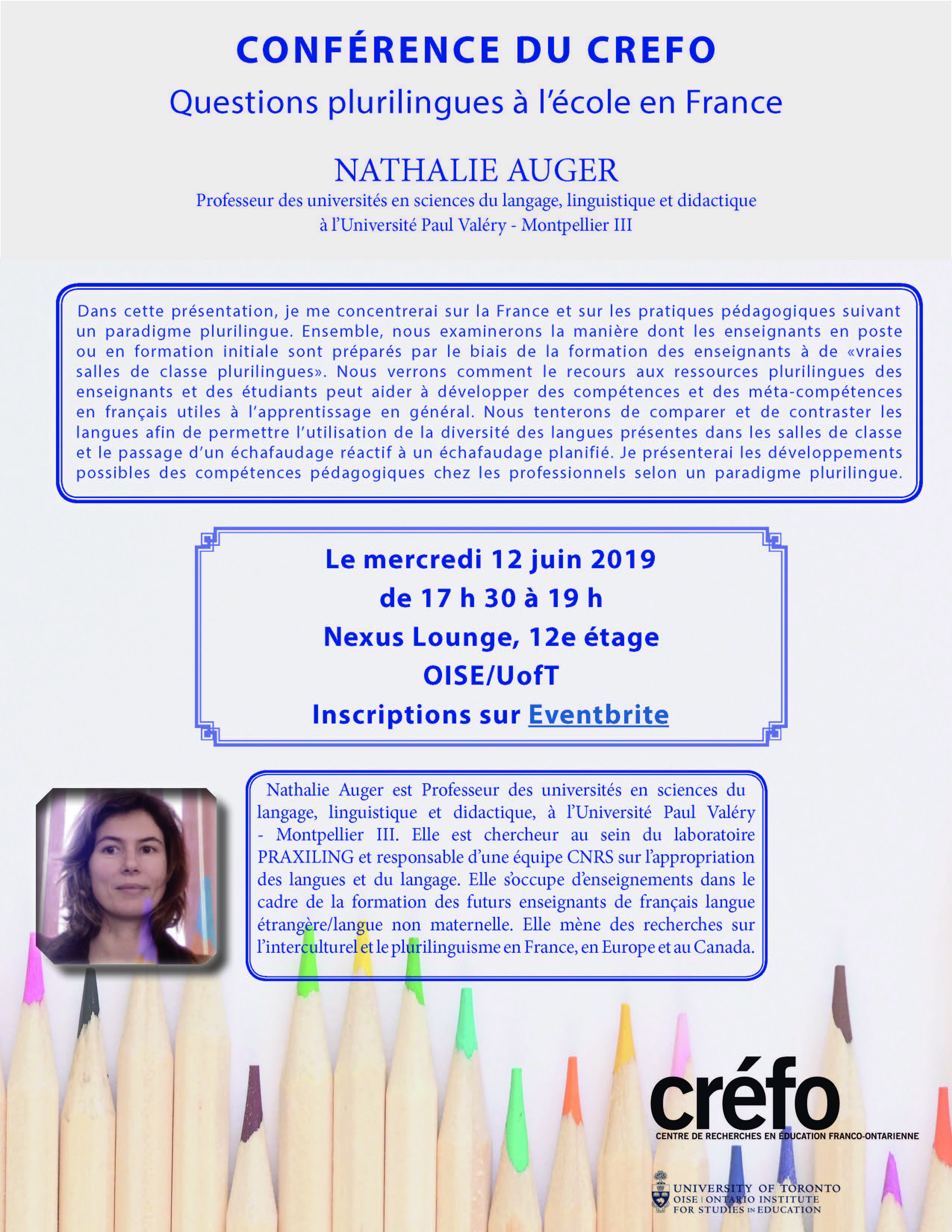 Conférence Nathalie Auger