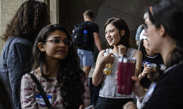 Students attending an OISE Orientation event.