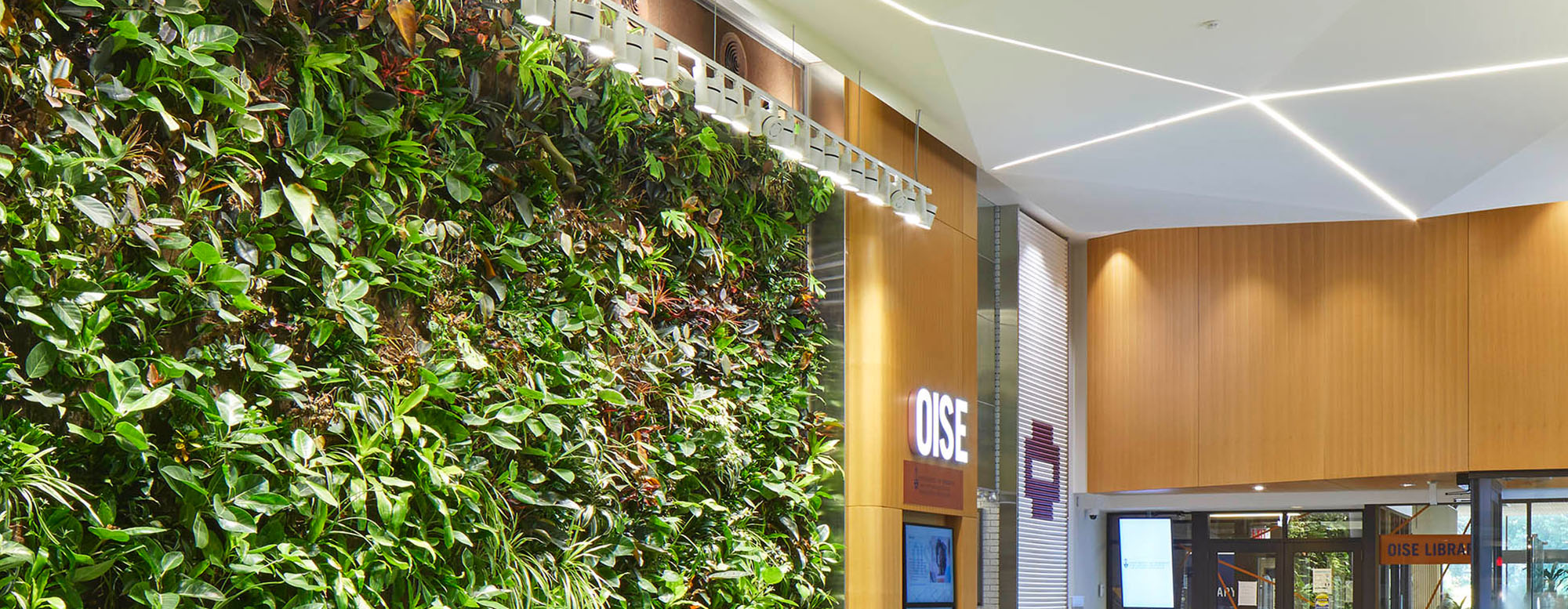 A view of the OISE lobby.