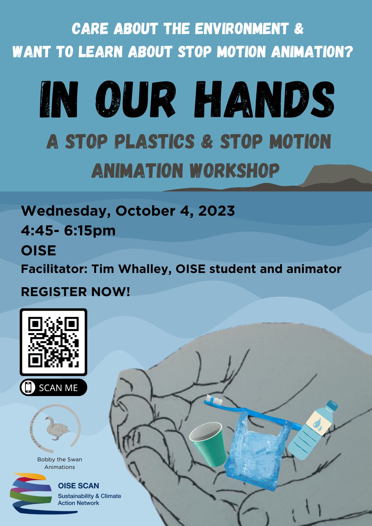 In Our Hands: A Stop Plastics & Stop Motion Animation Workshop