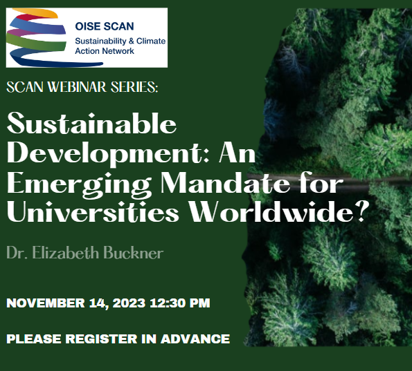 Sustainable Development: An Emerging Mandate for Universities Worldwide?