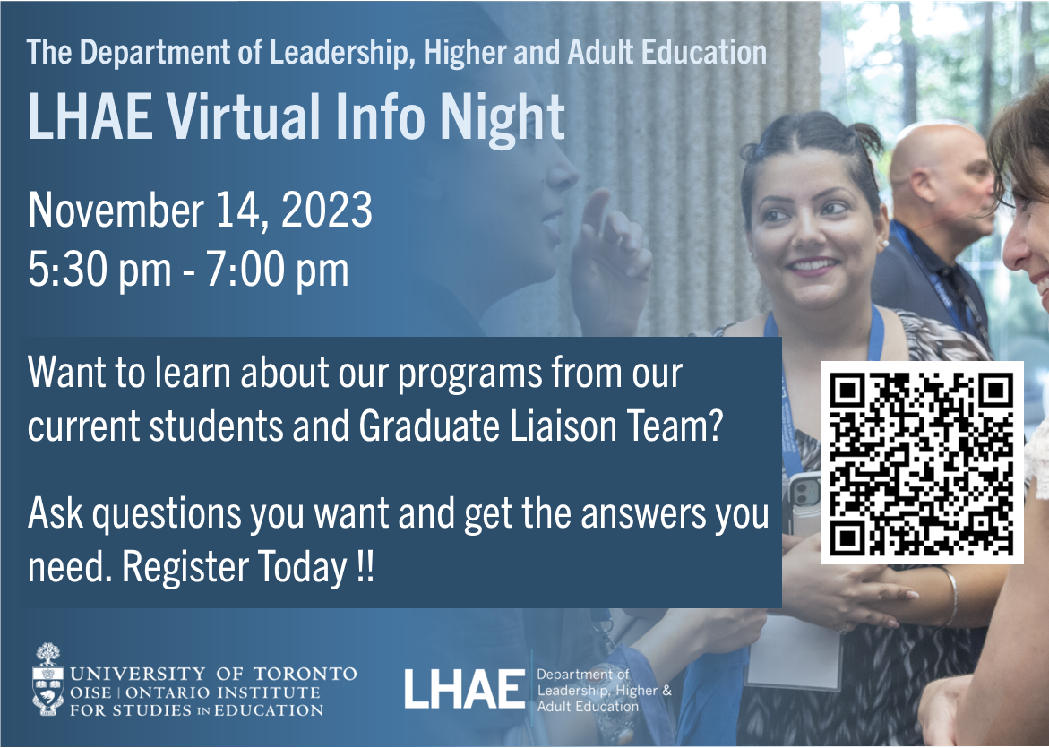 LHAE Virtual Info Night Flyer