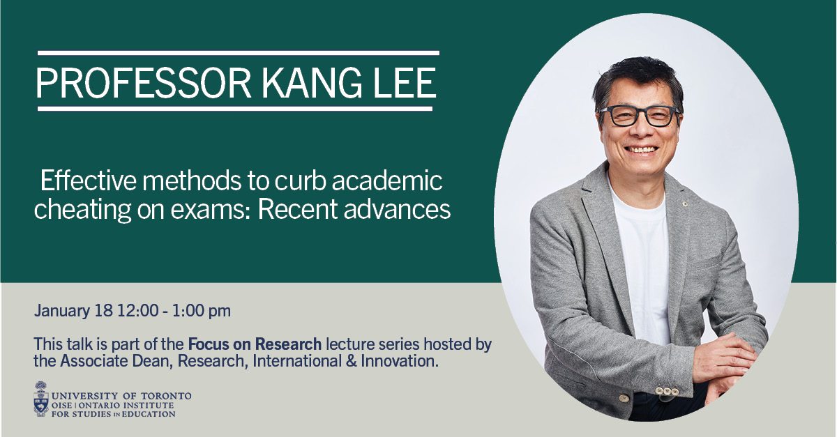 Poster advertising Kang Lee's talk