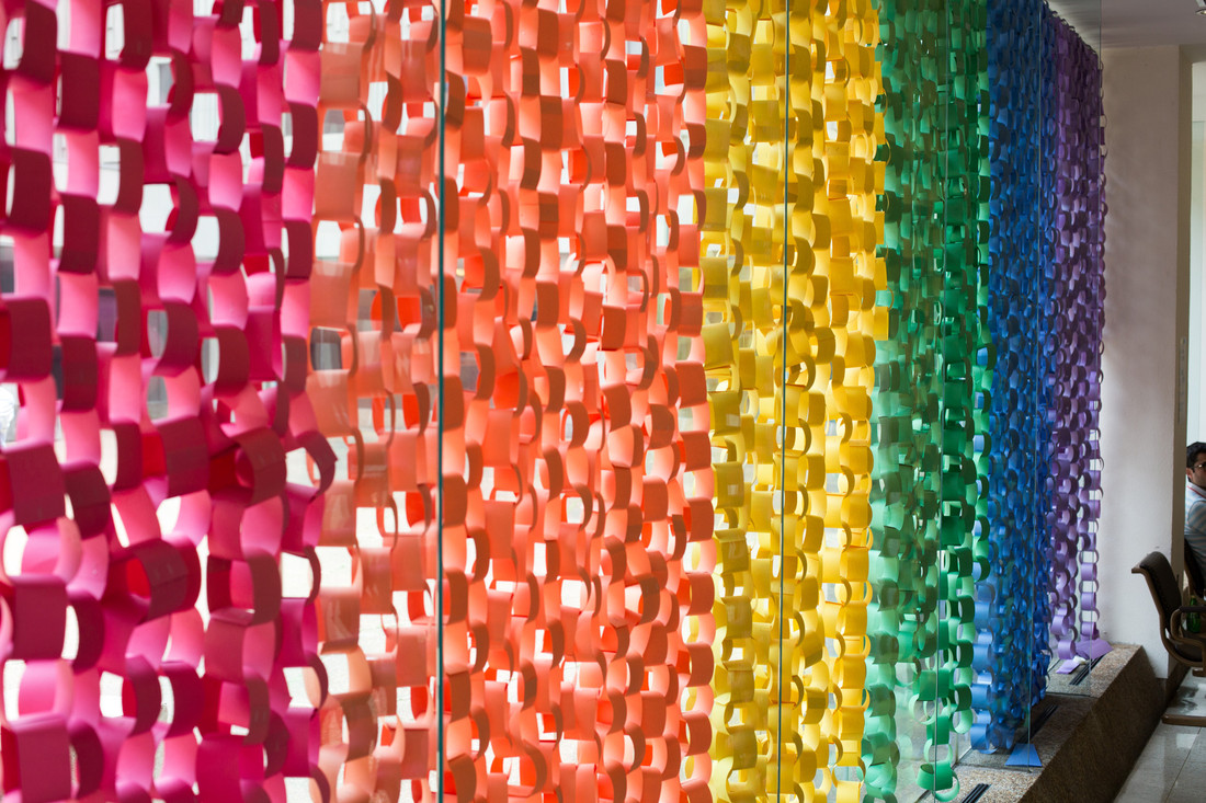 Rainbow paper decoration