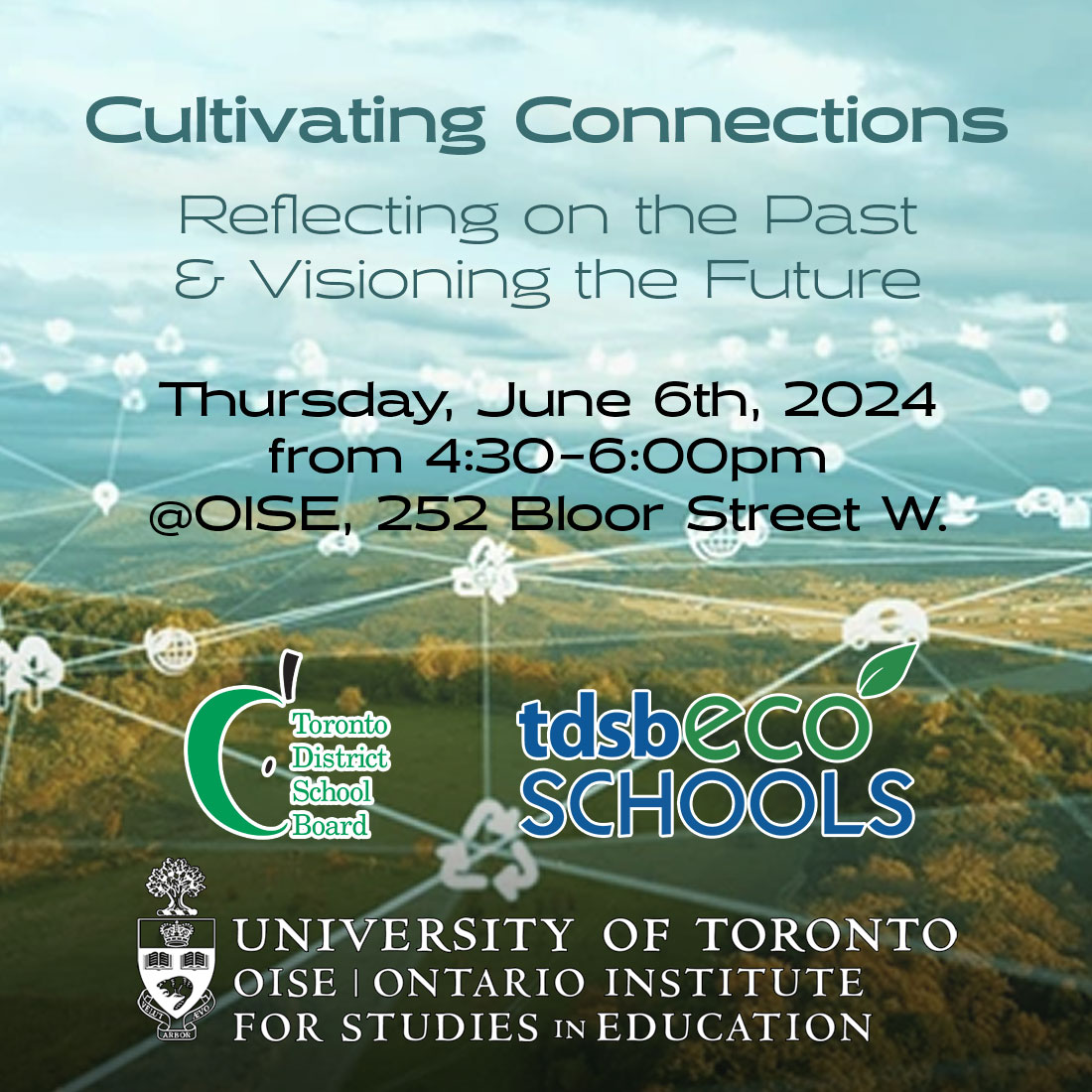 Aerial image to promote the Cultivating Connections event