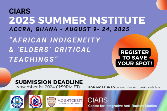 Event banner for 2025 Summer Institute in Ghana