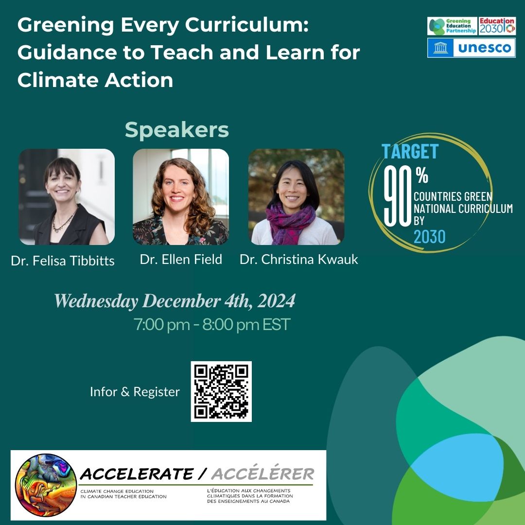 Greening Every Curriculum: Guidance to Teach and Learn for Climate Action