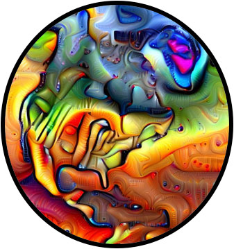 ACCTE Logo of multicolour swirls