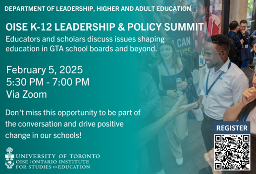 OISE K-12 Leadership & Policy Summit