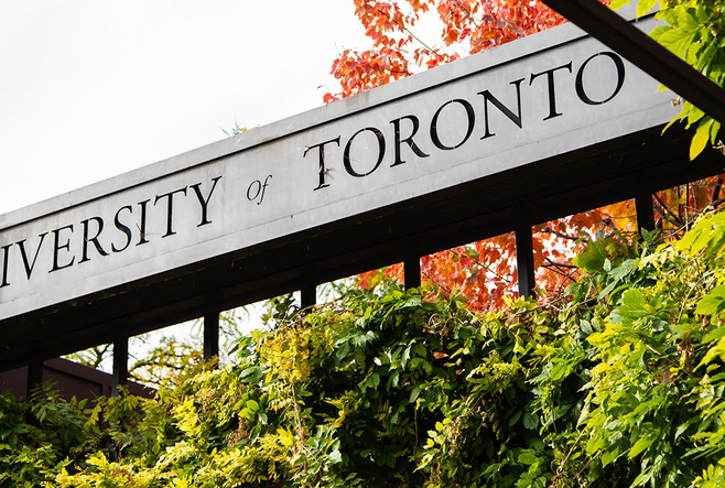 A University of Toronto sign.