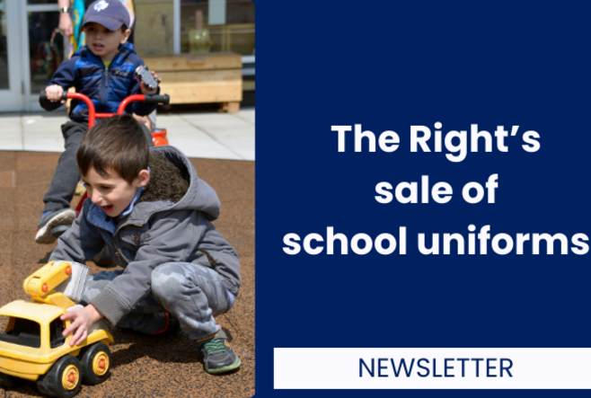 The Right’s sale of school uniforms