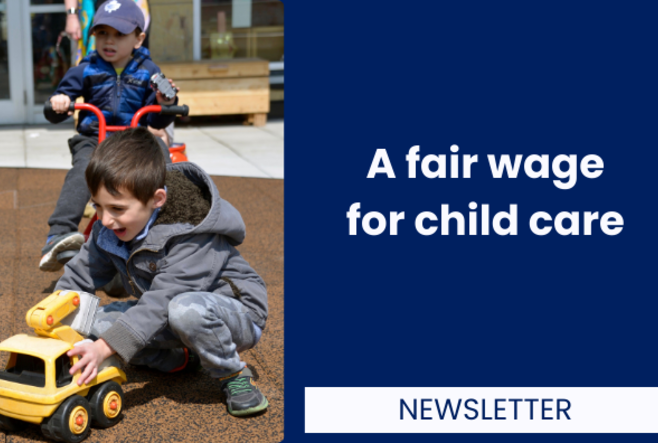 A fair wage for child care