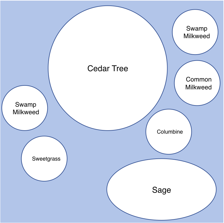 Indigenous garden map