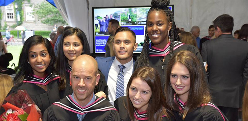 A group of students at OISE Convocation.