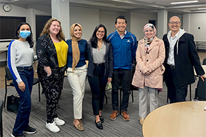 Image of Student Service Internship students and Dr. Dave Kim