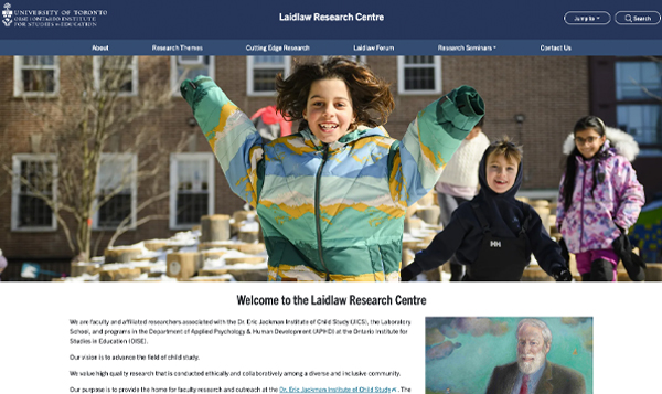 Laidlaw Research Centre website screenshot