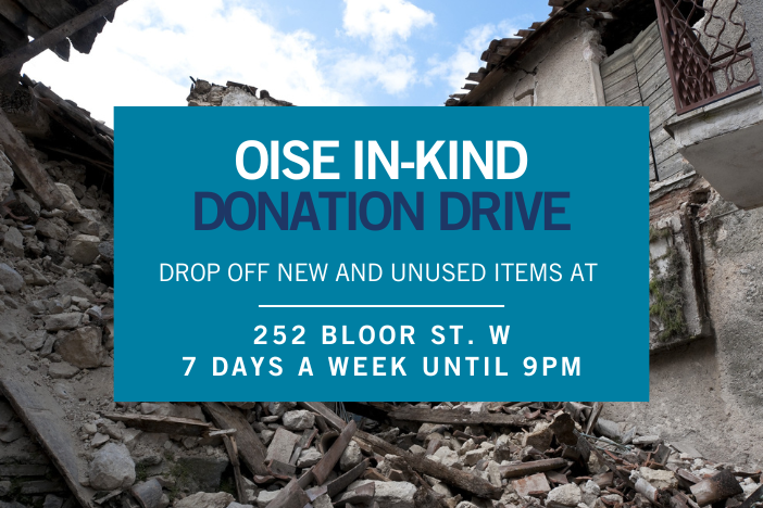 OISE donation drive