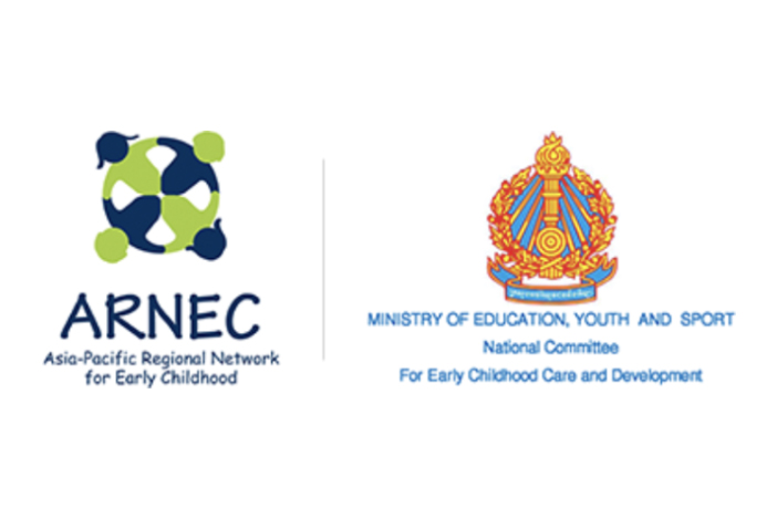 ARNEC - Asia-Pacific Regional Network for Early Childhood  & Ministry of Education, Youth and Sport National Committee For Early Childhood Care and Development logos.