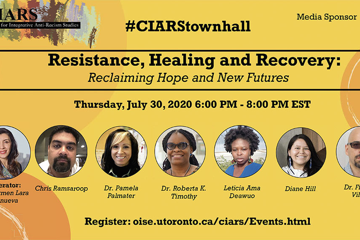 Event poster for "Resistance, Healing and Recovery: Reclaiming Hope and New Futures".