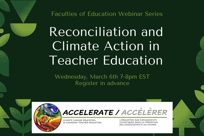 Reconciliation and Climate Action in Teacher Ed