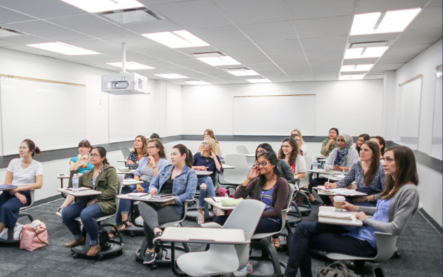 Students in an OISE classroom