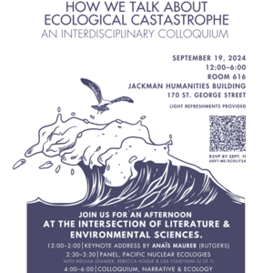 Hope and Uncertainty. How we talk about ecological catastrophe, and interdisciplinary colloquium.