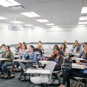 Students in an OISE classroom