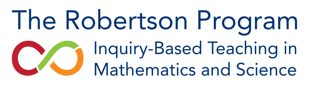 The Robertson Program for Inquiry-based Teaching in Mathematics and Science logo.