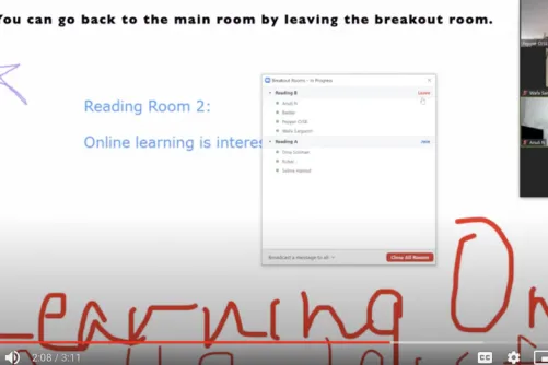 A screen capture from a Zoom meeting where people shared a whiteboard.