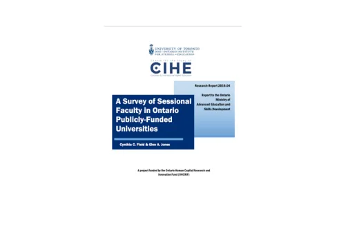 A Survey of Sessional Faculty in Ontario Publicly-Funded Universities