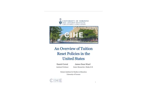 An Overview of Tuition Reset Policies in the United States