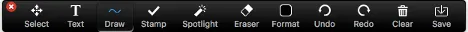 Zoom's Toolbar.