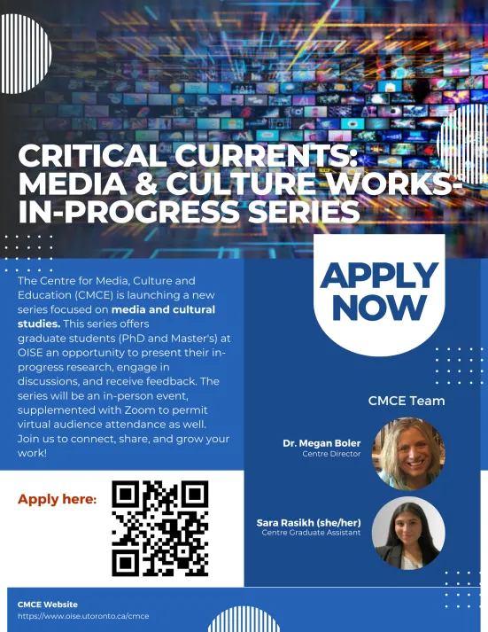 Critical Currents: Media & Culture Works-in-Progress Series poster