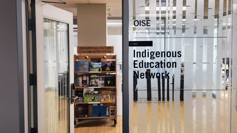 Entrance way to the Indigenous Education Network office.