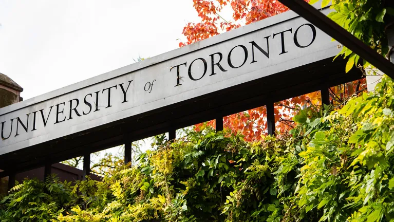 University of Toronto outdoor sign.