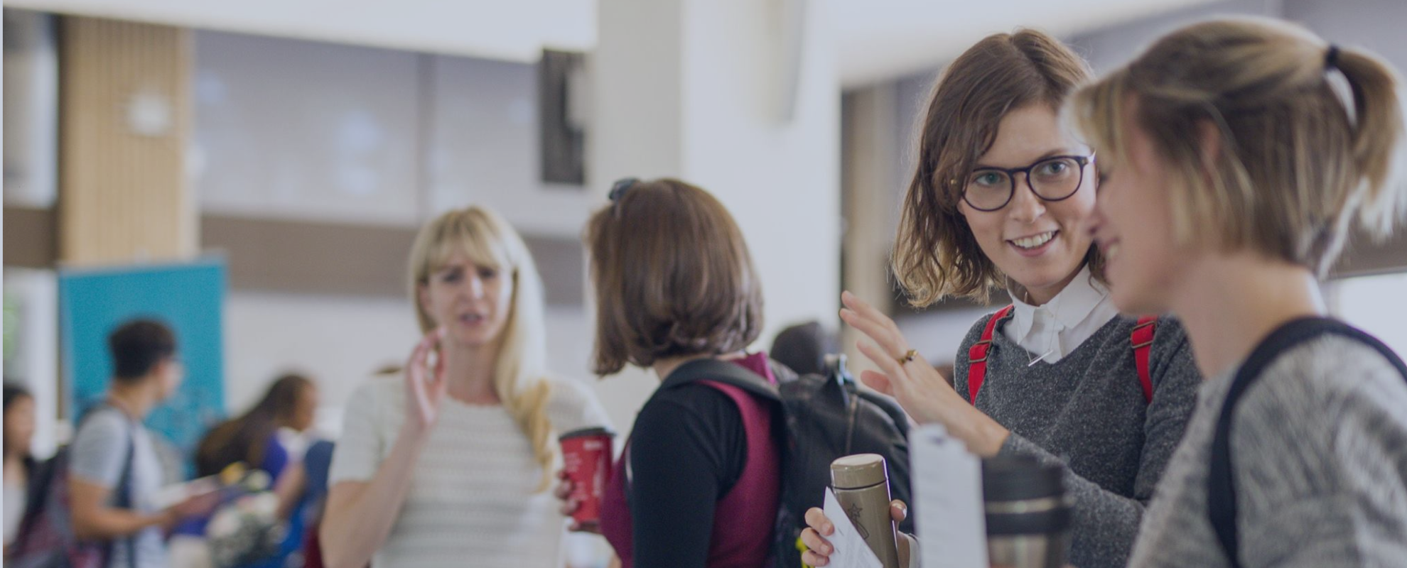 Banner image displaying students at OISE