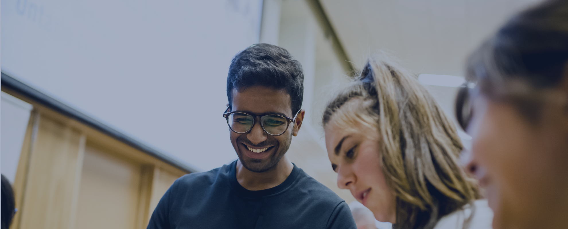 Banner image displaying students at OISE